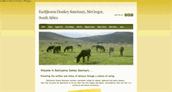 Desktop Screenshot of donkeysanctuary.co.za