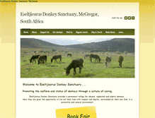 Tablet Screenshot of donkeysanctuary.co.za