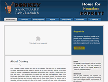Tablet Screenshot of donkeysanctuary.in